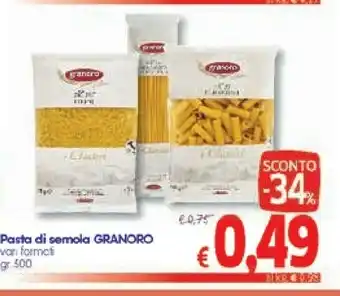 A&O Granoro Pasta di semola offerta