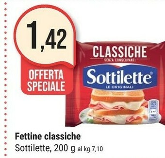 Supermercati Gulliver Mondelez Sottilette Le Originali Classiche 200 G(ml) offerta