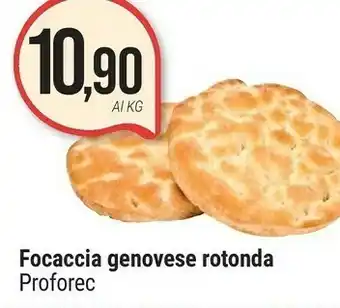 Supermercati Gulliver Proforec Focaccia Genovese Rotonda offerta