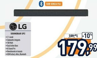 Unieuro LG Soundbar offerta
