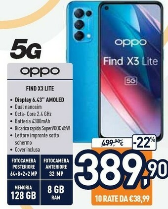 Unieuro Oppo Smartphone android offerta