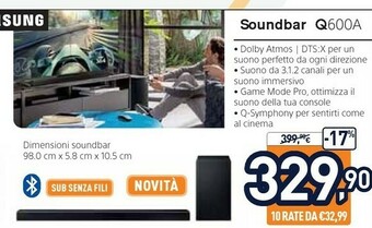 Unieuro Soundbar offerta