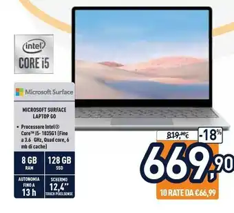 Unieuro Microsoft Surface offerta