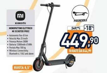 Unieuro Xiaomi Monopattino offerta