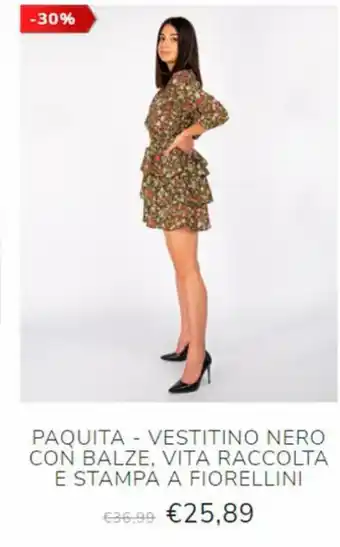 Vestitino nero con balze