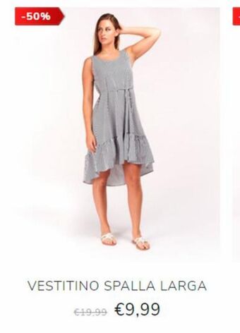 Globo Moda Vestitino spalla larga offerta