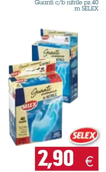 Emi Market Selex Guanti C/B Nitrile pz.40 m offerta