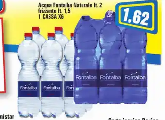 Punto Vigas Fontalba Acqua Naturale Lt. 2 Frizzante Lt. 1,5, 1 Cassa x6 offerta