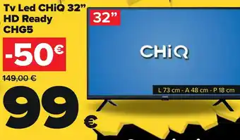 Carrefour Chiq TV LED 32" HD Ready CHG5 offerta
