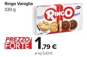Carrefour Ringo Vaniglia 330 g offerta