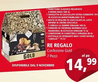 PGS Cash&Carry Re Regalo Confezione Gold 7 Pezzi offerta