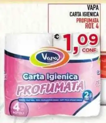 Gran Risparmio Vapa Carta Igienica Profumata Rot. 4 offerta
