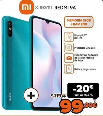 Expert Xiaomi Redmi 9A offerta