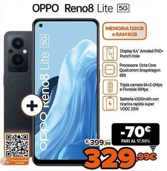 Expert Oppo Reno8 Lite 5G offerta