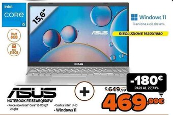 Expert Asus Notebook F515EABQ1561W offerta