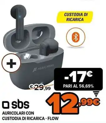 Expert sbs Auricolari con Custodia di Ricarica - Flow offerta