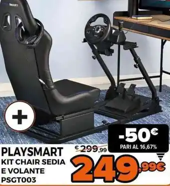 Expert Playsmart Kit Chair Sedia e Volante PSGT003 offerta