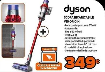 Expert dyson Scopa Ricaricabile V10 Origin offerta