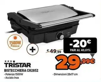 Expert Tristar Bistecchiera GR2852 offerta