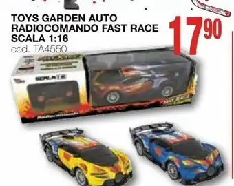 Mondo Brico Toys garden auto radiocomando fast race scala 1:16 offerta