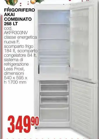 Mondo Brico Frigorifero akai combinato 268 lt offerta