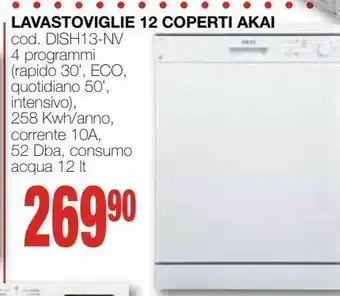 Mondo Brico Lavastoviglie 12 coperti akai offerta