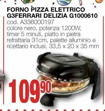 Mondo Brico Forno pizza elettrico g3ferrari delizia g1000610 offerta