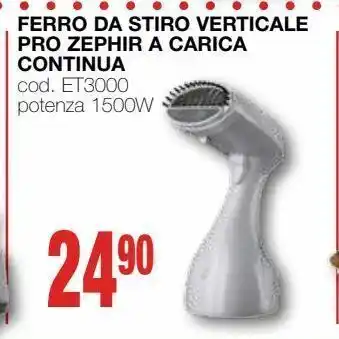 Mondo Brico Ferro da stiro verticale pro zephir a carica continua offerta
