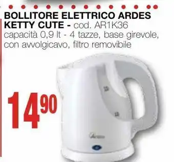 Mondo Brico Bollitore elettrico ardes ketty cute offerta