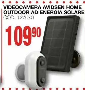 Mondo Brico Videocamera avidsen home outdoor ad energia solare offerta