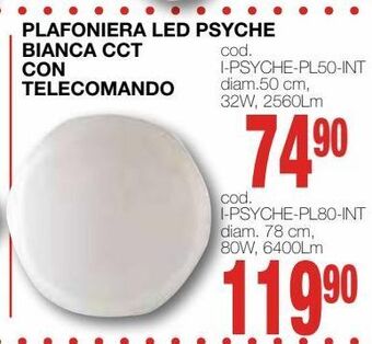 Mondo Brico Plafoniera led psyche bianca cct con telecomando offerta
