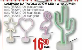Mondo Brico Lampada da tavolo 30 cm led 1w 10 lumen offerta