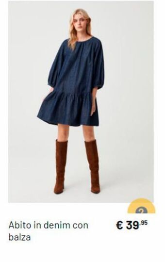 OVS Abito in denim con balza offerta