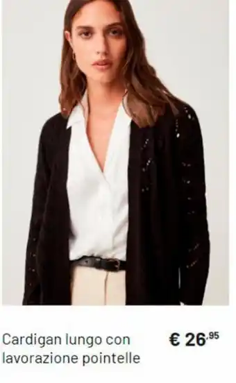OVS Cardigan lungo con lavorazione pointelle offerta