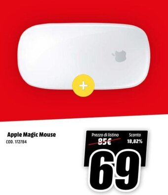 MediaWorld Apple Magic Mouse offerta