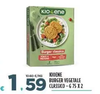 Deco Supermercati Kioene Burger Vegetale Classico g 75 x 2 offerta