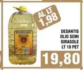Bitar Girasole Desantis Olio Semi Lt. 10 Pet offerta