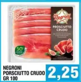 Bitar Negroni Prosciutto Crudo 100 gr offerta