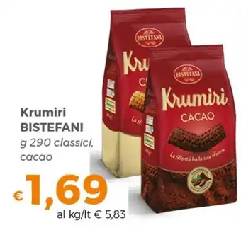 Bistefani Krumiri g 290 classici, cacao