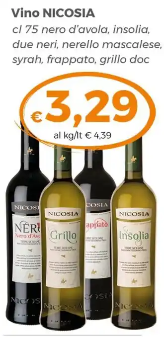Tocal Nicosia Vino cl 75 offerta
