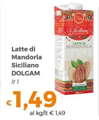 Tocal Dolgam Latte di Mandorla Siciliano lt 1 offerta