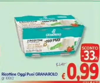 A&O Granarolo 2 Ricottine 200 G(ml) offerta