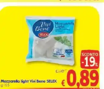 A&O Selex Mozzarella Light offerta