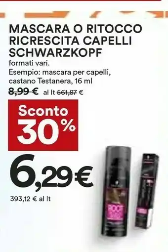 Coop Schwarzkopf Mascara O Ritocco Ricrescita Capelli offerta