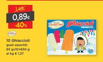 DPiù Ghiaccioli offerta