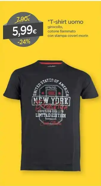 DPiù York T-shirt uomo offerta