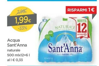 DPiù Sant'anna Acqua Sant'Anna offerta