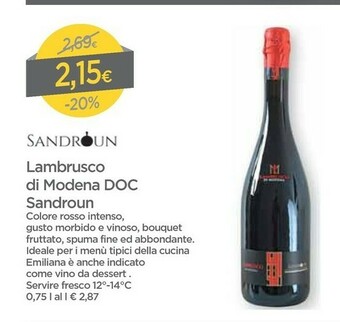Sandròun Lambrusco