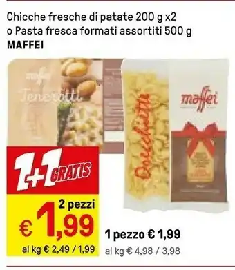Iper La Grande Maffei Chicche Fresche Di Patate 200 G X2 O Pasta Fresca offerta