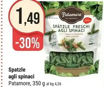 Supermercati Gulliver Patamore Patamore - Gnocchetti Tirolesi agli Spinaci 350 g(ml) offerta